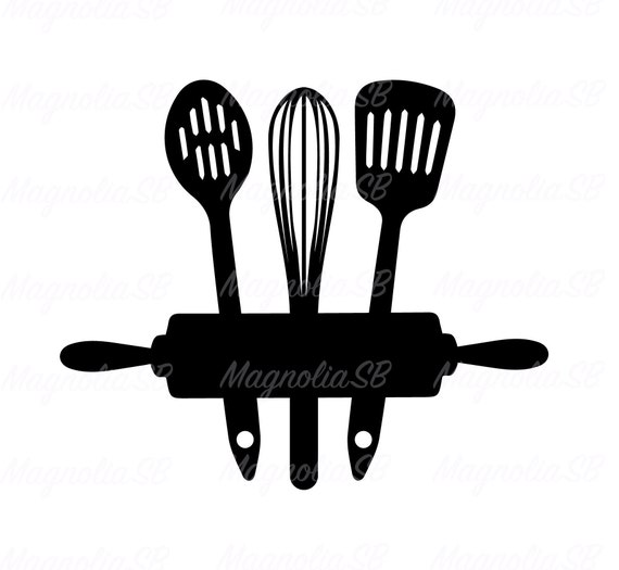 Kitchen Utensils Royalty Vector Silhouet Graphic by amazinart · Creative  Fabrica