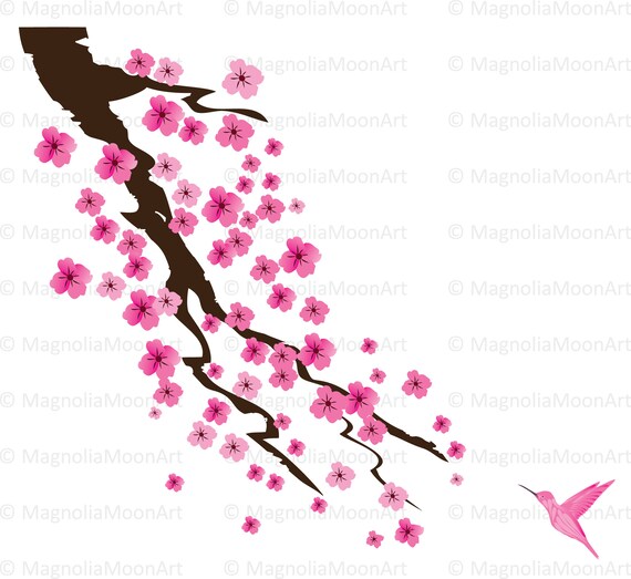 Cherry Blossom Clip Art, Cherry Blossom Printable Card Cherry Blossom Clip Art, Cherry Blossom Printable Card