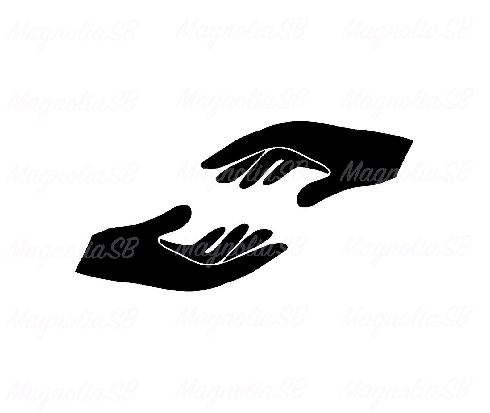 Helping Hands SVG DXF Helping Hand Clipart cutting vector | Etsy