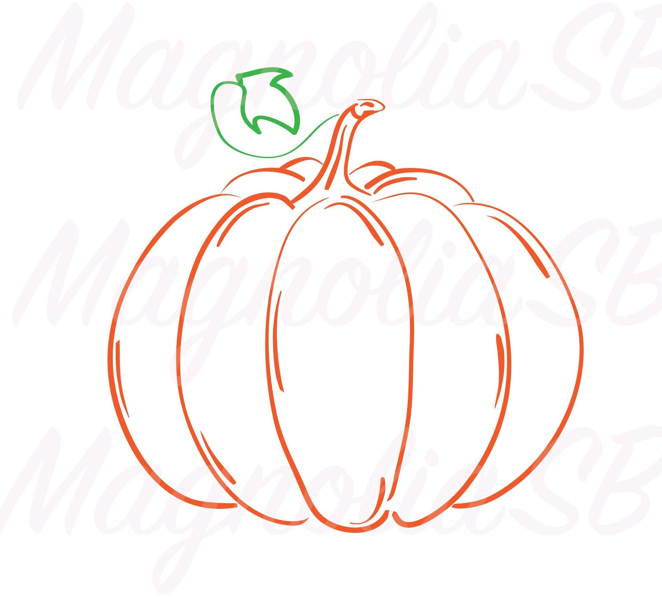 Pumpkin SVG Pumpkin DXF Pumpkin Outline svg cut file for | Etsy