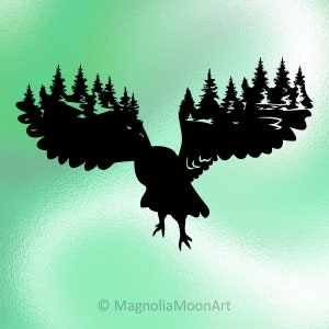 Gufo Fantasy in formato SVG, gufo in formato SVG, uccello in formato SVG, foresta in formato SVG, file di taglio per cricut, fantasia gufo in formato SVG, gufo PNG, jpg, natura selvaggia, sagoma di gufo, forma di gufo