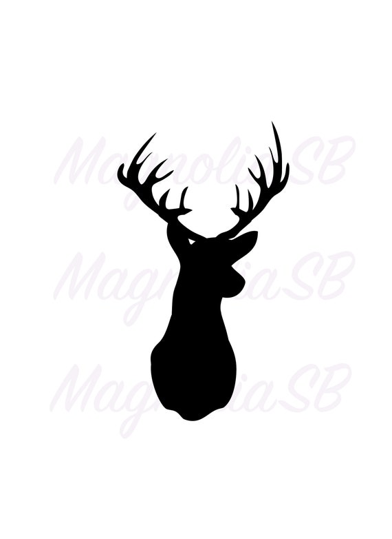 Download Deer Head Svg Dxf Deer Clipart Cutting Animal Svg Vector Etsy