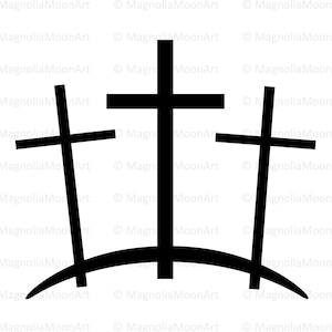 3 Kreuze svg, Kreuze svg, Calvary Crosses svg, Schnittdatei für Cricut, dxf-Datei für Laserschnitt, Christliche svg, Ostern, Karfreitag, PNG, jpg