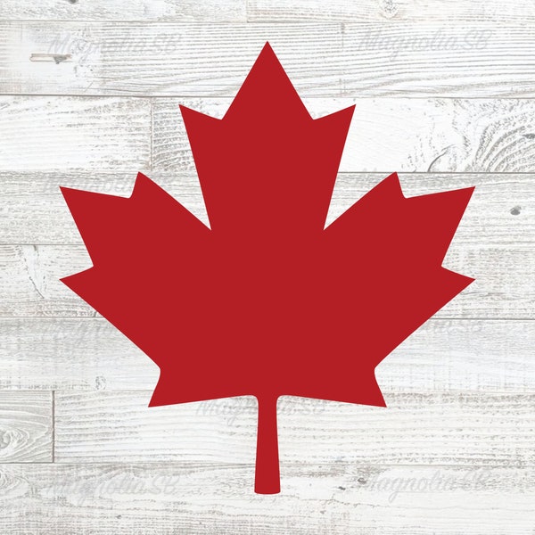 Feuille d'érable SVG, DXF, clipart feuille d'érable, fichier coupé pour cricut, feuille d'érable png, jpg, Canada, svg nature, icône, silhouette de feuille