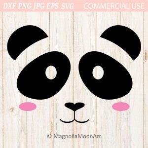 Panda Bear svg, Panda Clipart, arquivo de corte para cricut, vetor, forma de panda, silhueta de panda, animal, animal fofo svg, decoração de berçário svg