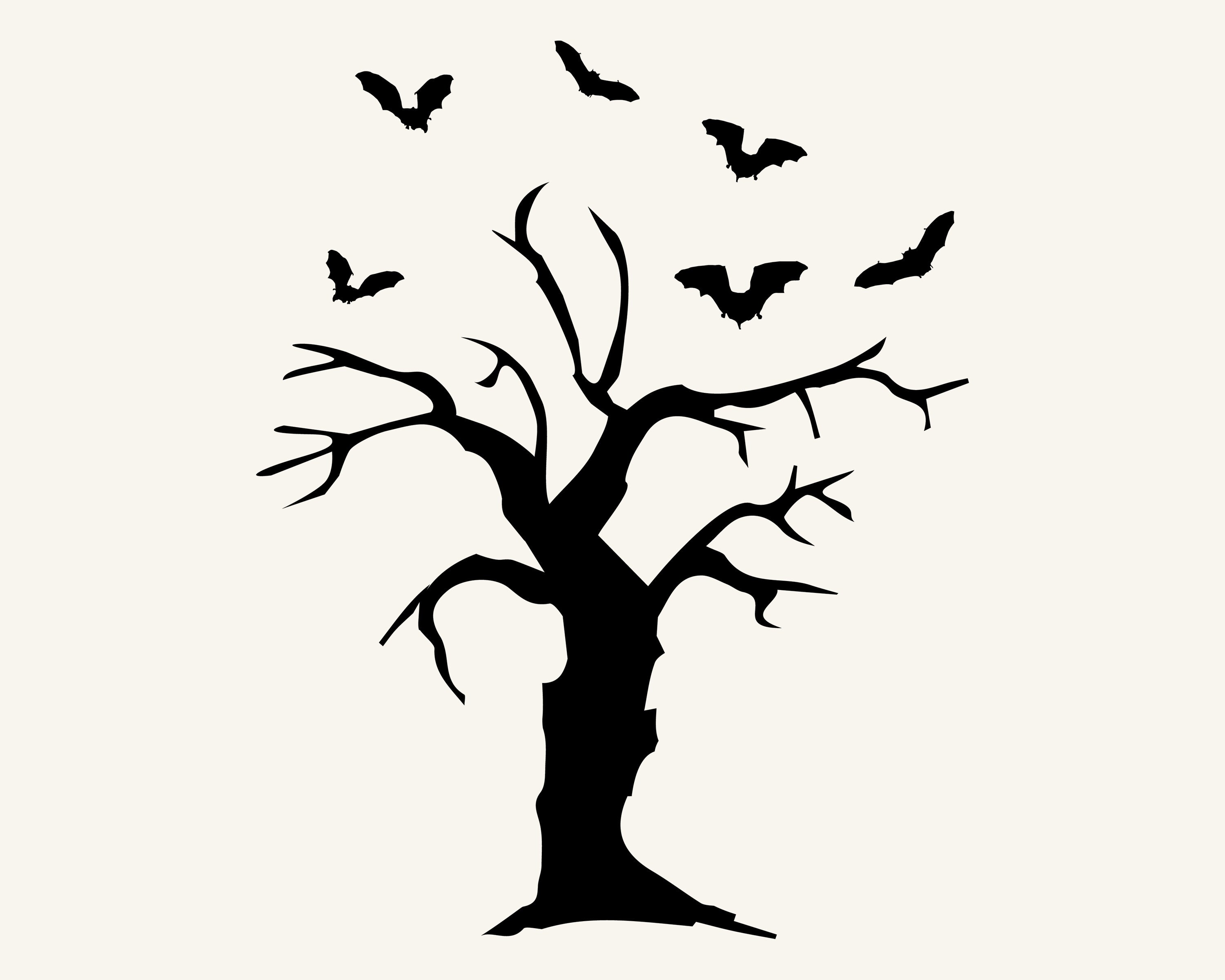 Bat Tree Svg Tree Svg Bats Svg Cut File for Cricut Dxf Etsy Singapore
