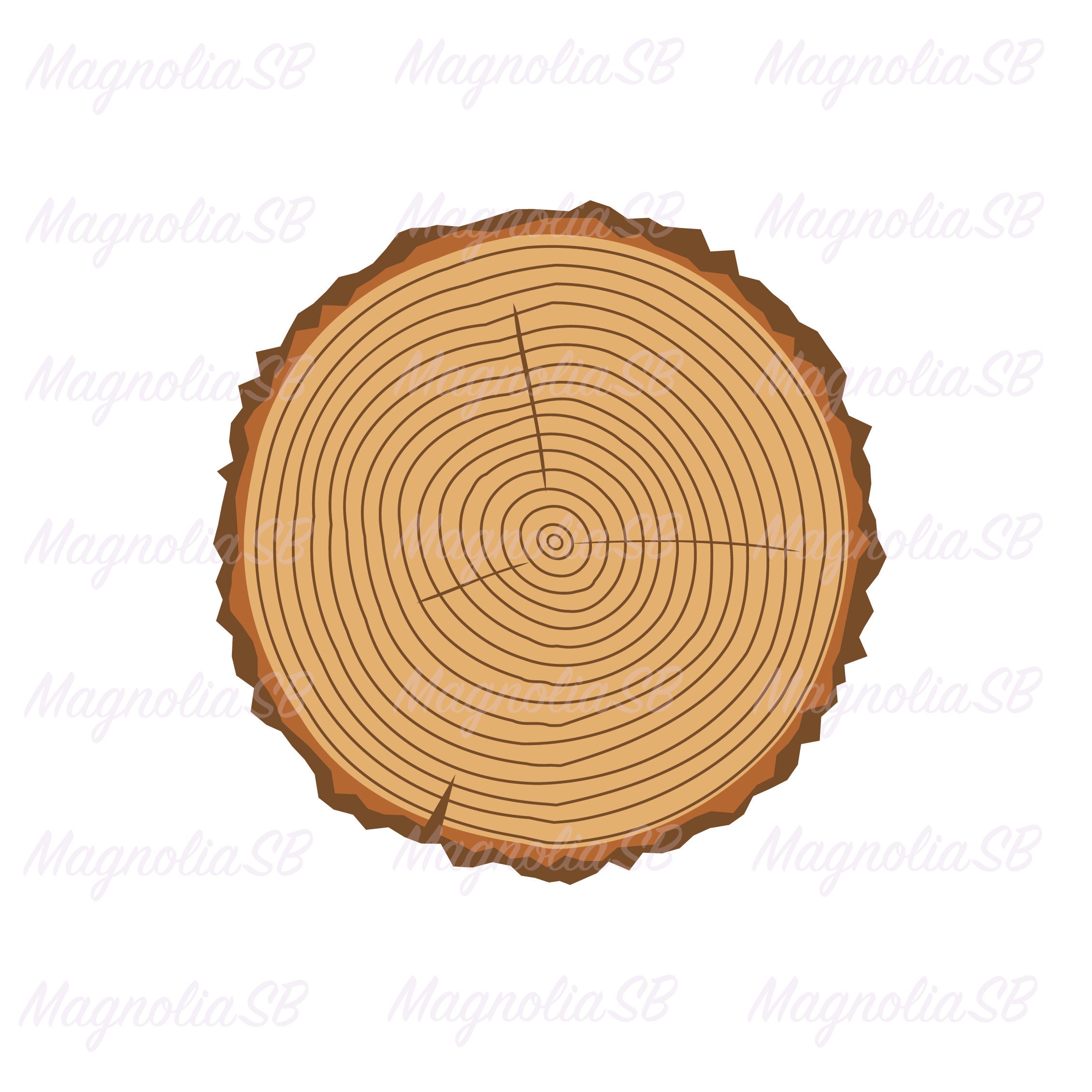 Tree Rings SVG DXF Tree Ring Clipart cutting Cut File for | Etsy