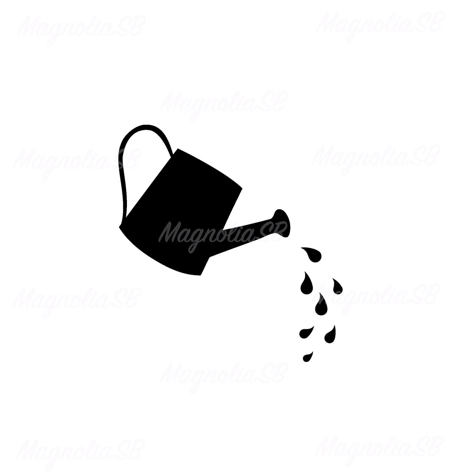 Watering Can SVG Cut File for Cricut Watering Can Cutting Etsy