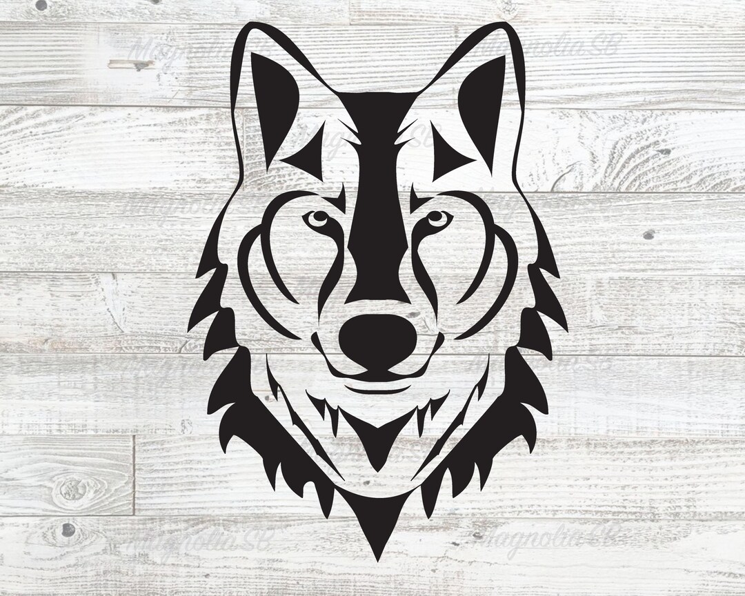 Cartoon wolf face clipart. Free download transparent .PNG