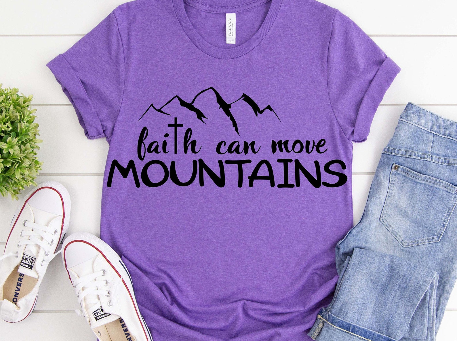 Faith Can Move Mountains Svg Faith Svg Christian Svg Cut Etsy