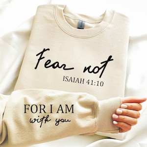 Non temere Isaia 41:10 SVG, Versetto della Bibbia PNG, Senza paura svg, Download digitale, Fede cristiana svg, design per maglietta, Design a sublimazione