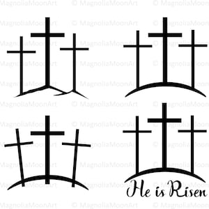 3 Cruces svg paquete, Cruces svg, Calvario Cruces svg, archivo cortado para cricut, archivo dxf para corte láser, Christian svg, Pascua, Viernes Santo