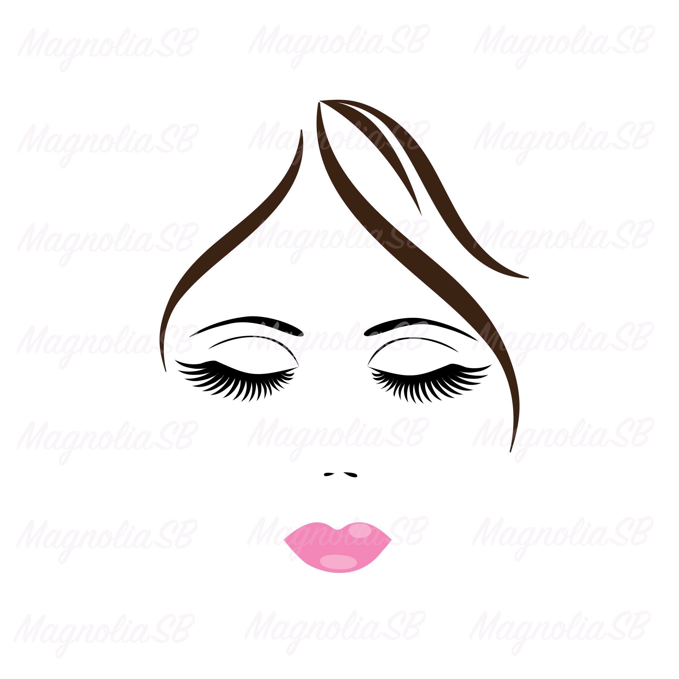 Beautiful Woman Face Clipart