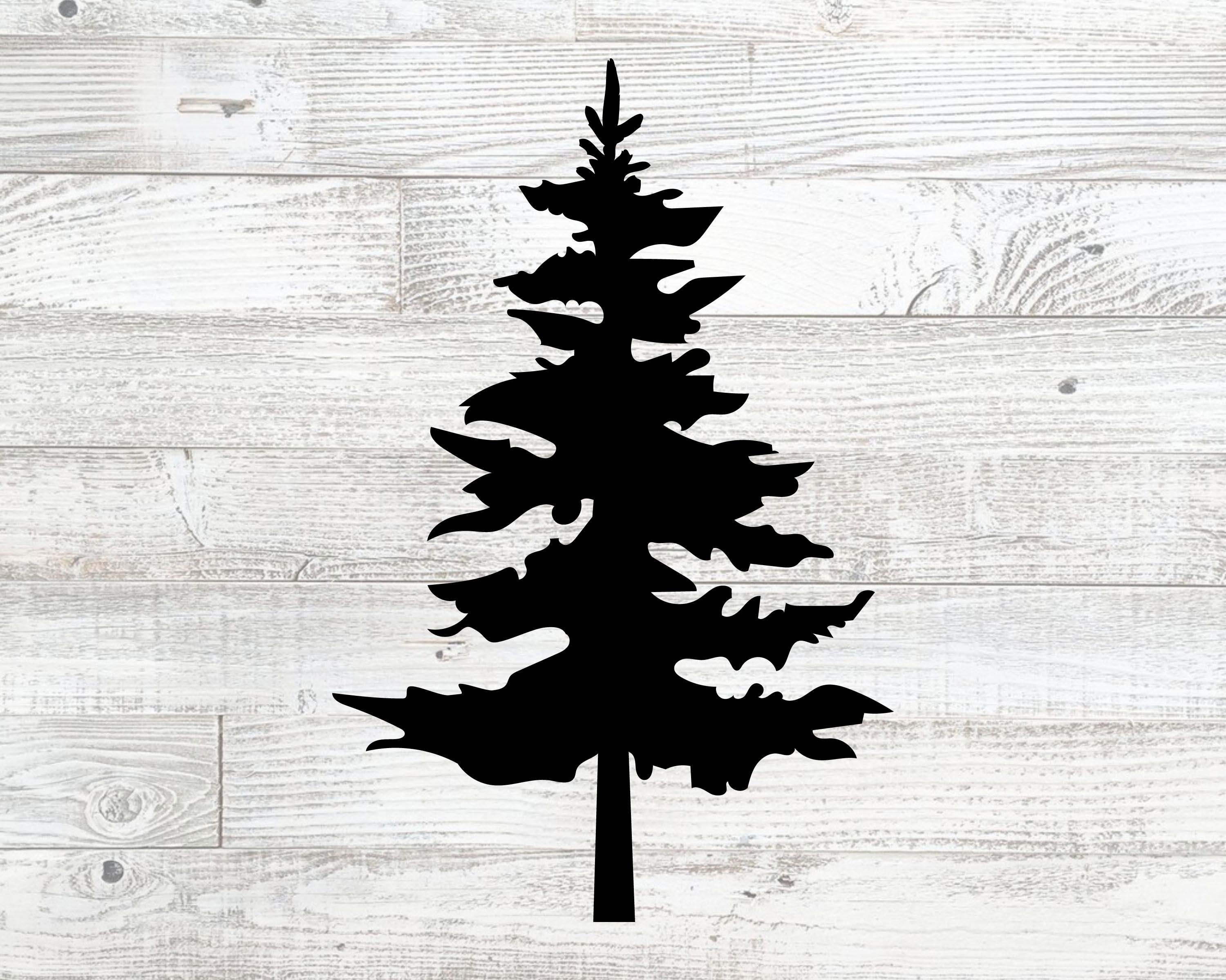 Pine Trees Stencil - Large Tree Stencil, Nature Stencils, National Park,  Tree Template, Tree Deco