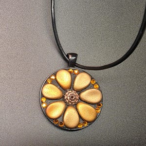 Mosaic Pendant Necklace/Colorful Handmade Jewelry