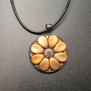 Mosaic Pendant Necklace/Colorful Handmade Jewelry