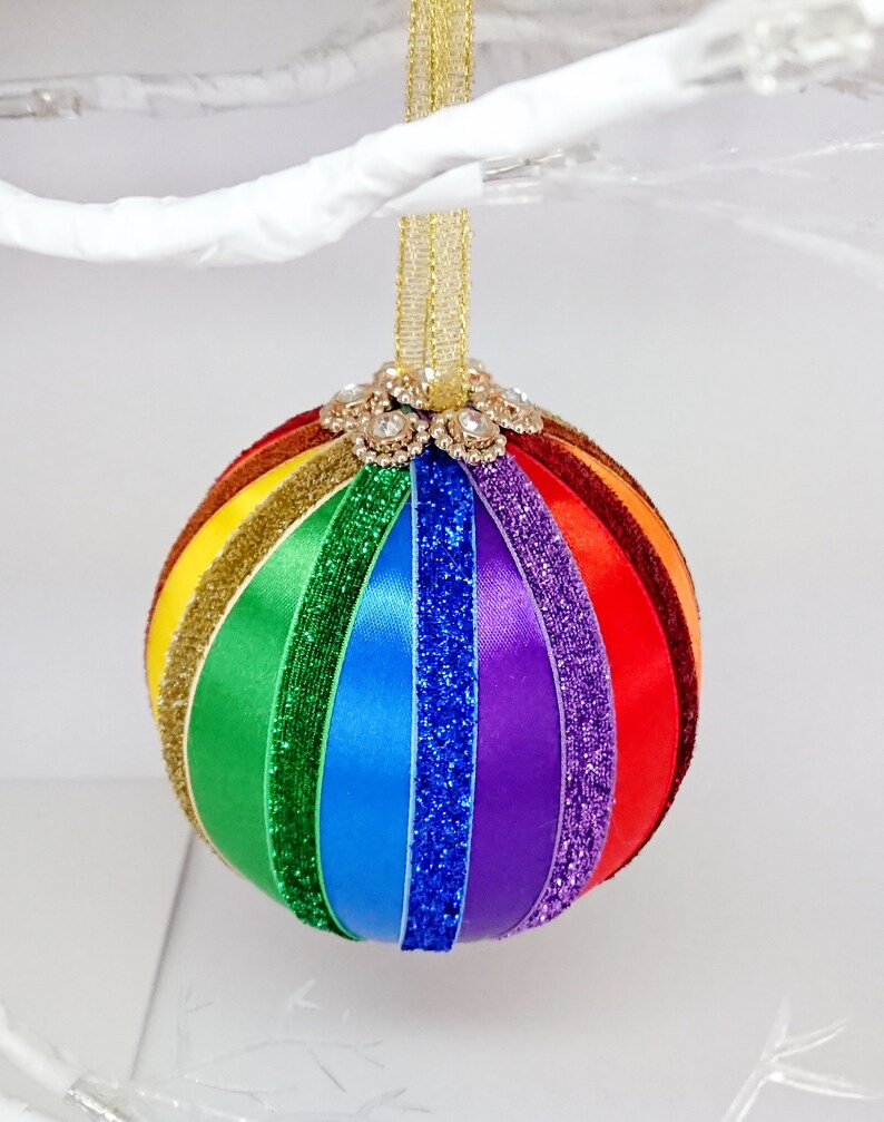Pride Christmas decorations for tree Rainbow flag LGBT Xmas Etsy
