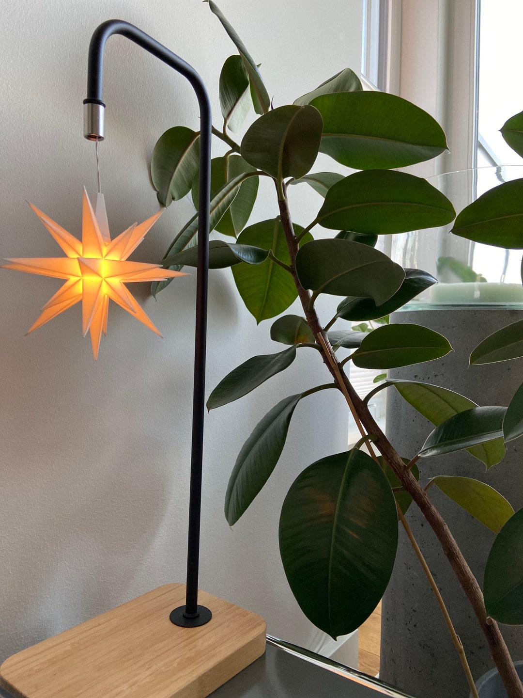 Halterung für Herrnhuter Stern Weichnachtsstern Leuchtstern Tischlampe Leuchte Etsy.de