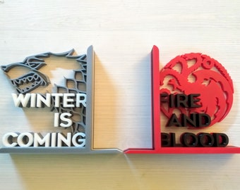 bookends - game of thrones bookends