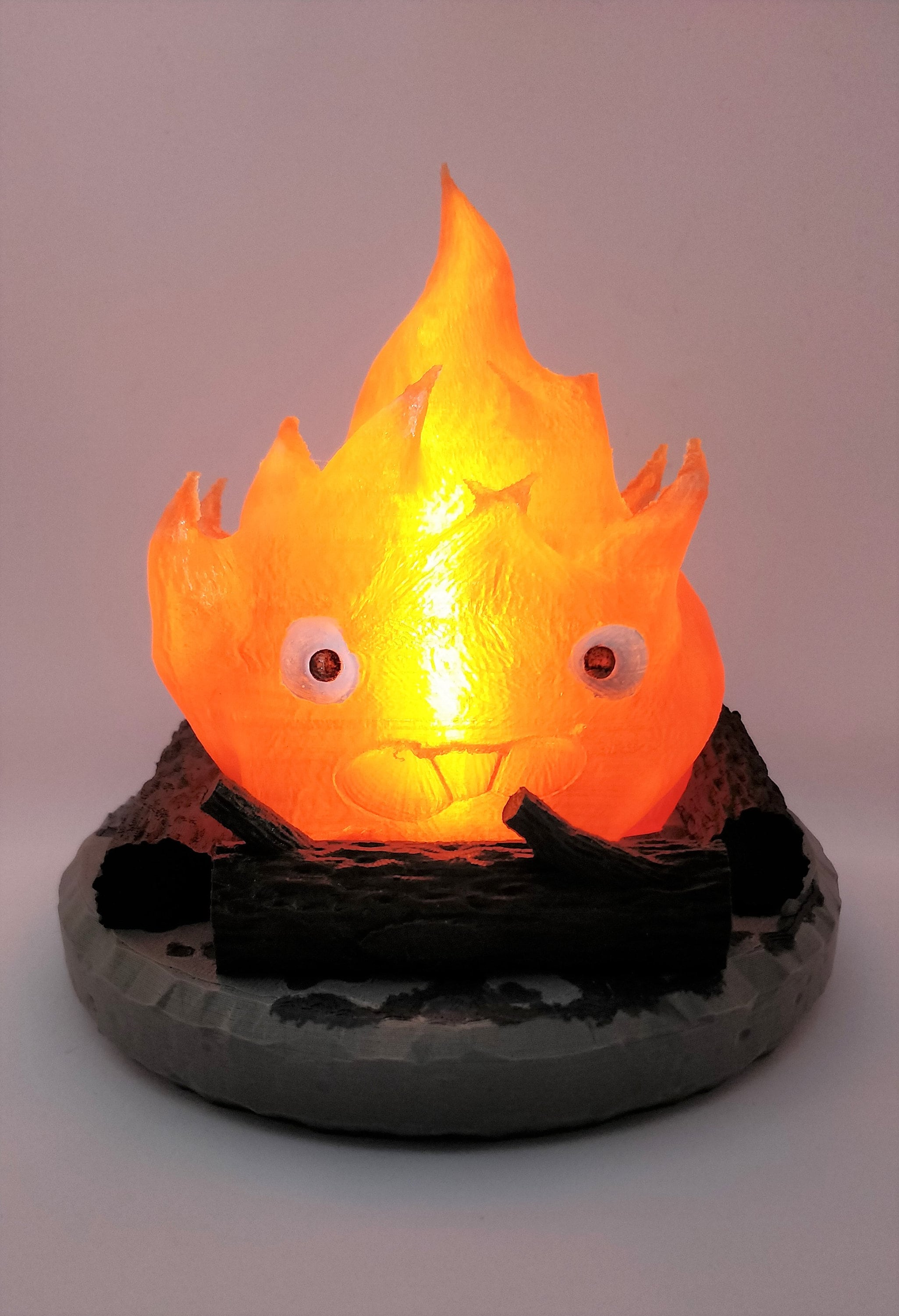 Lampe Halloween Calcifer I Veilleuse De Nuit