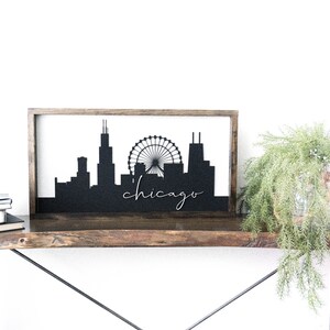 Chicago Sign, Sign, Wooden Sign, Custom Sign
