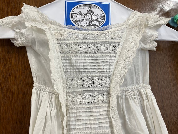 VICTORIAN CHRISTENING GOWN ornate cotton - image 1