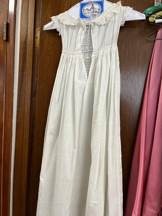 VICTORIAN CHRISTENING GOWN ornate cotton - image 2