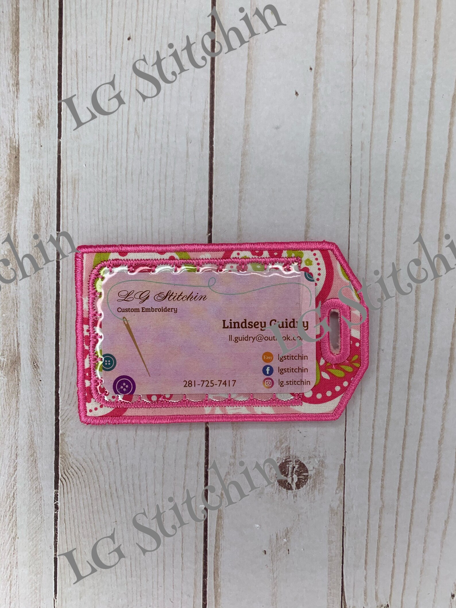 Luggage tag custom Name tag embroidered name personalized tag Etsy