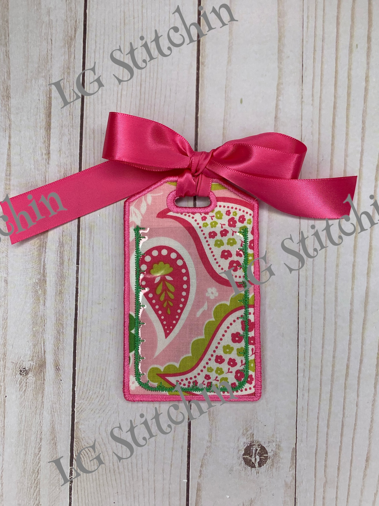Luggage tag custom Name tag embroidered name personalized tag Etsy