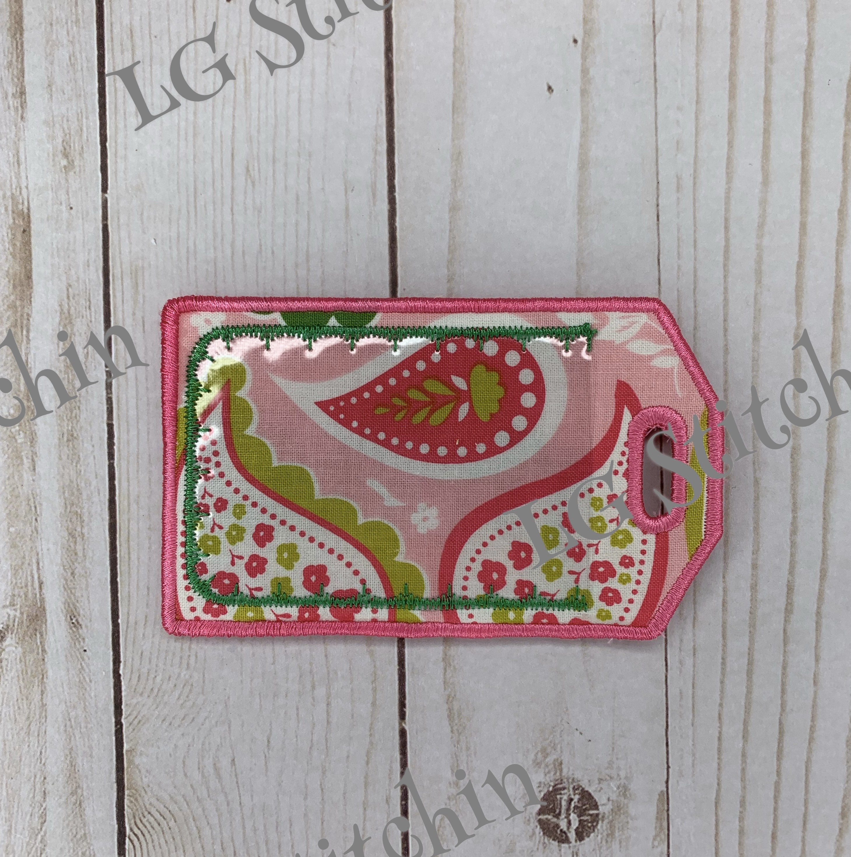 Luggage tag custom Name tag embroidered name personalized tag Etsy