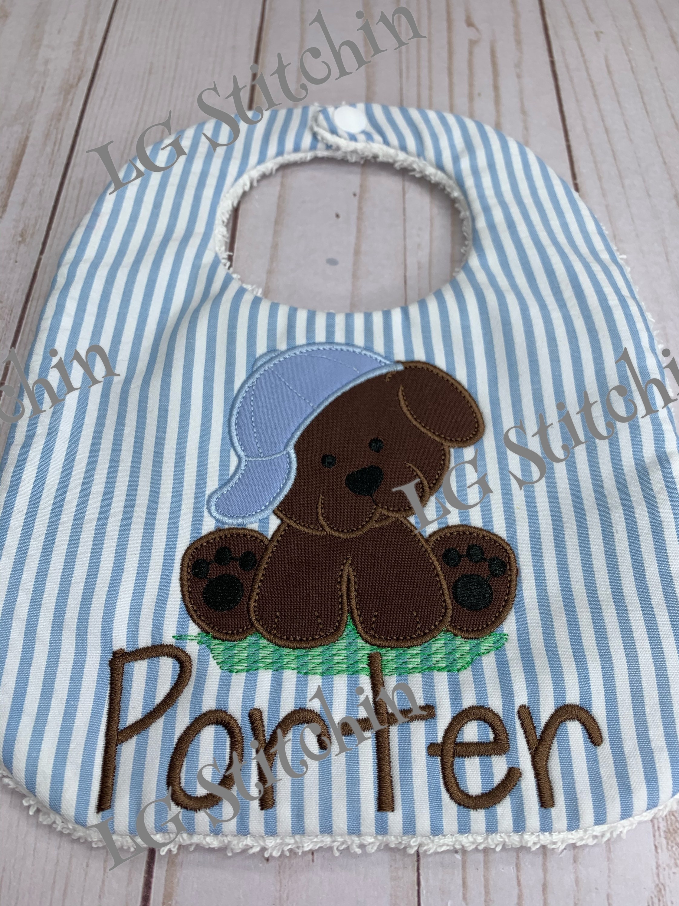 Dog bib puppy bib dog monogram custom boy bib baby bib cute Etsy