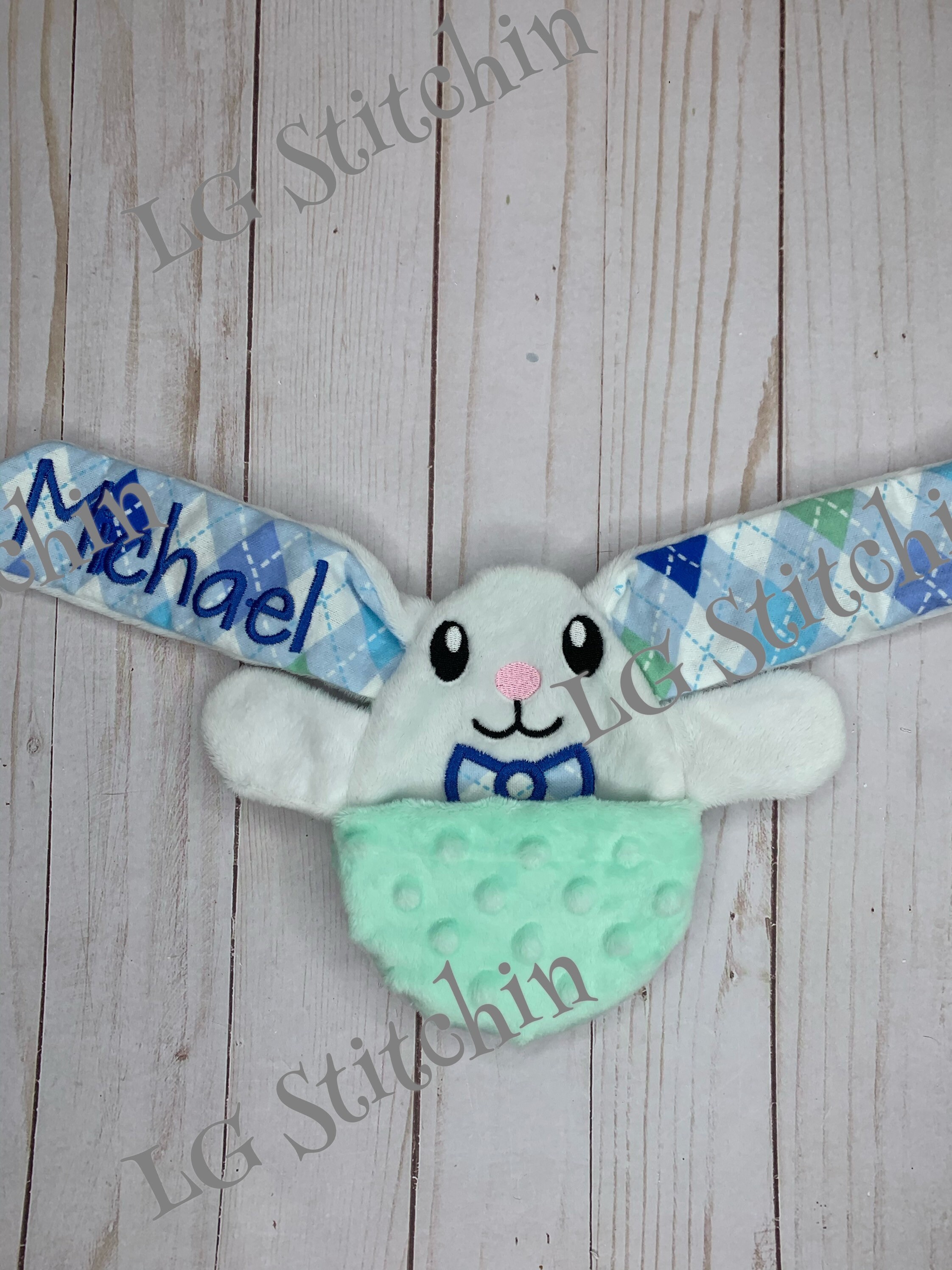 Easter Gift Custom Rabbit Long Ears Easter Gift Baby Gift Child Boy ...