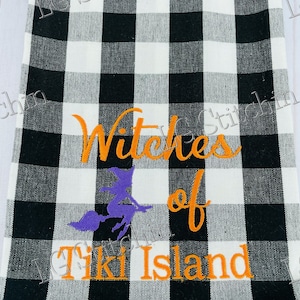 Halloween towel witch towel witches of kitchen towel kitchen decor Halloween gift custom towel house warming gift