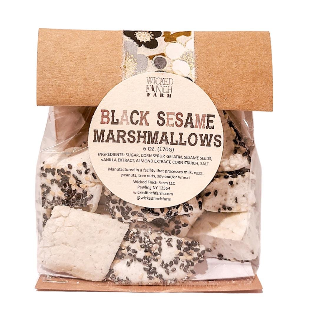 Black Sesame Handmade Marshmallows