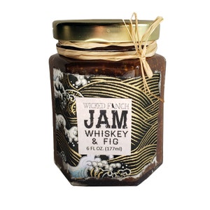 Compota de whisky y mermelada de higos con alcohol