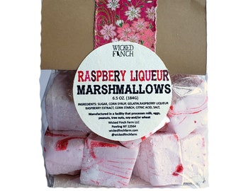 Raspberry Liqueur Homemade Marshmallows