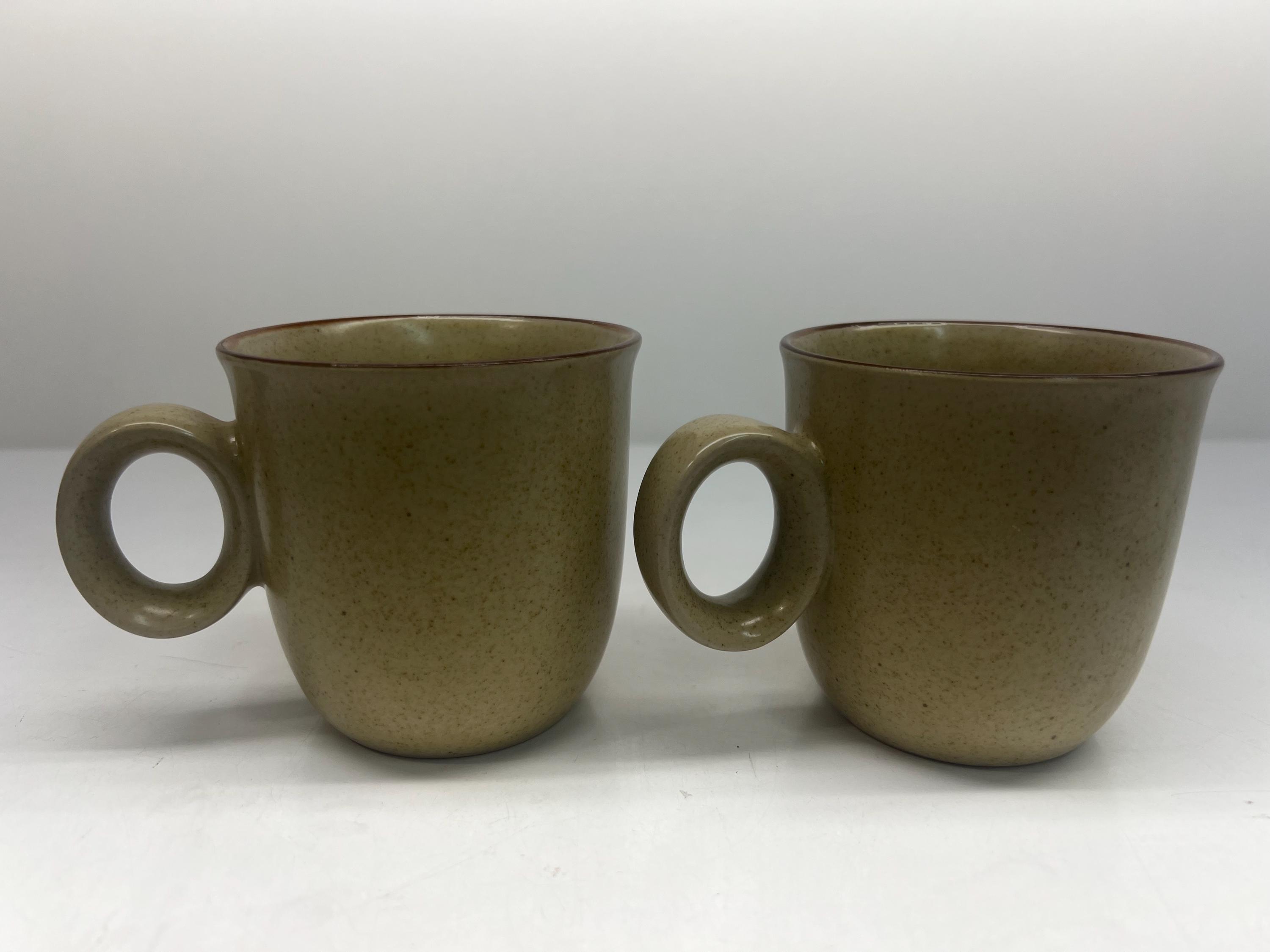 Noritake Stoneware, Rapture 8578, Coffee Cups Mugs, Made in Japan