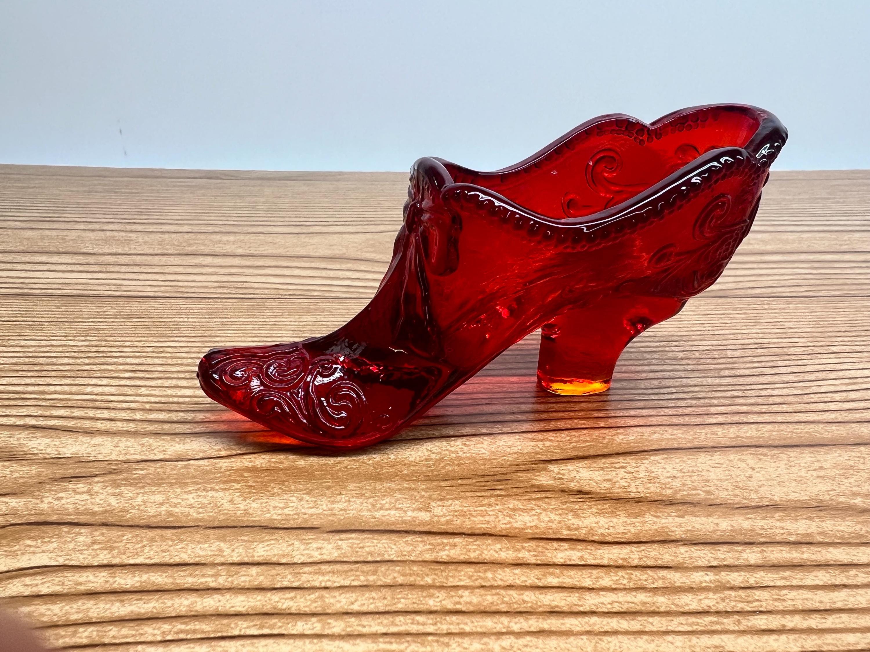 Fenton Amberina Shoe - Etsy