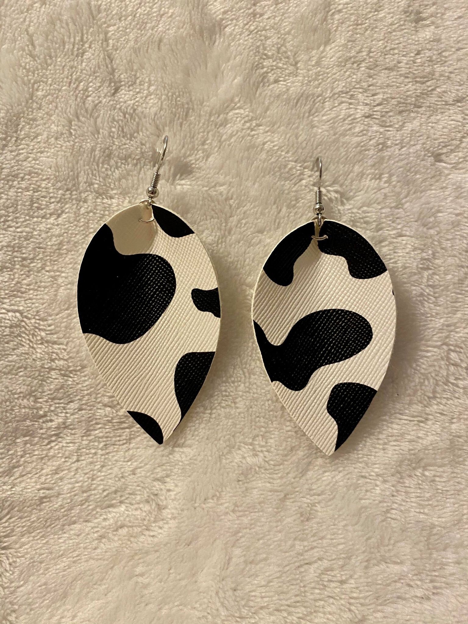 Orecchini A Forma Di Mucca In Argento 925 - Gioielli Divertenti In Confezione Regalo - 2