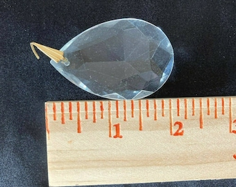 18 Vintage Chandelier Vintage Teardrop Glass Crystal Replacement Prisms 2"