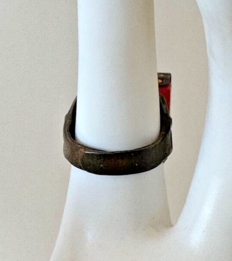 Vtg 1940's Sky King Magni Glo Ring Flying Arrow Yellow Fury Writing - Etsy