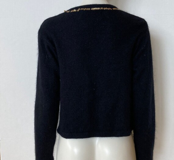 Vintage 80s Forenza Silk Angora Wool Crop Cardiga… - image 8