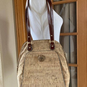 Cork Boho Shoulder Hand Bag Purse Natural Color Purse