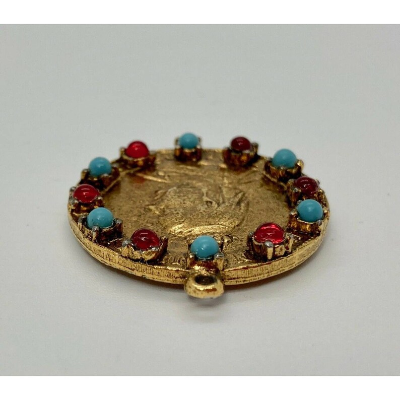 Canada Queen/'s Jubilee 1837 1887 Coin Gold Pendant with Jewels