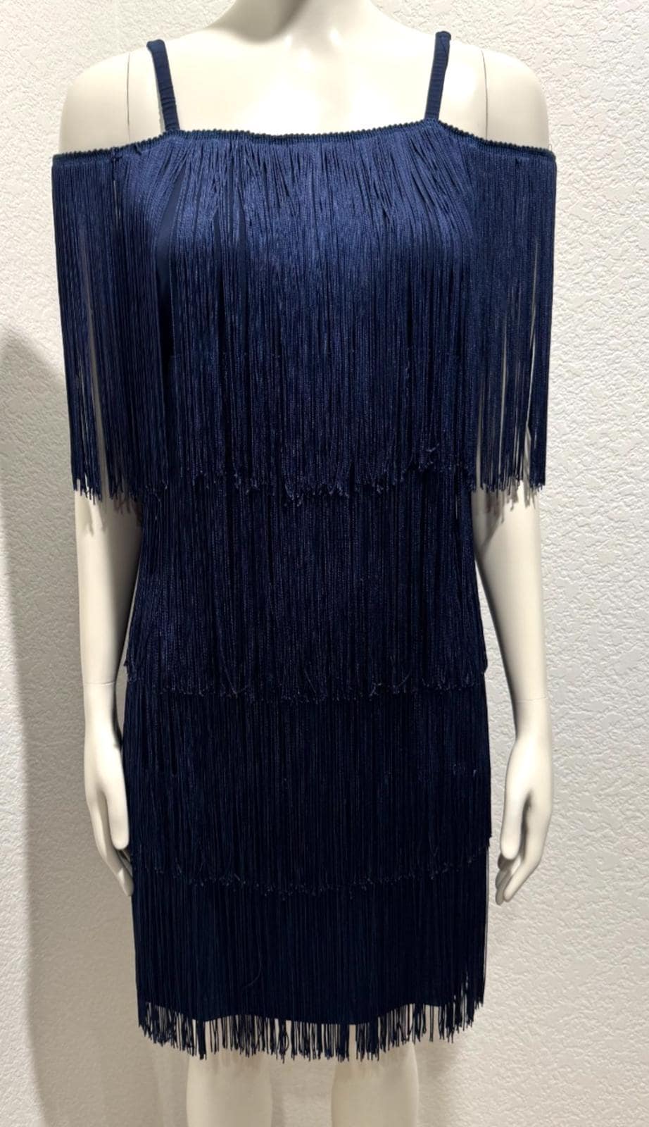 Navy Fringe Dress - Etsy