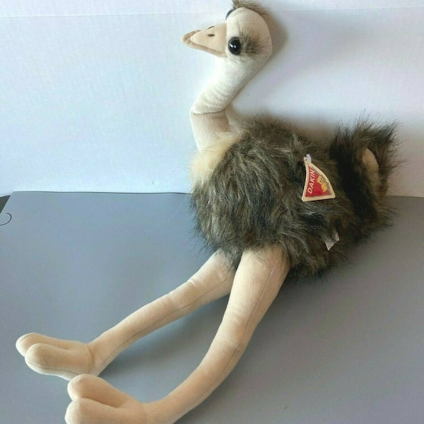 VTG Oona Ostrich Applause Dakin Stuffed Plush Animal Bird Bendable Legs 22"