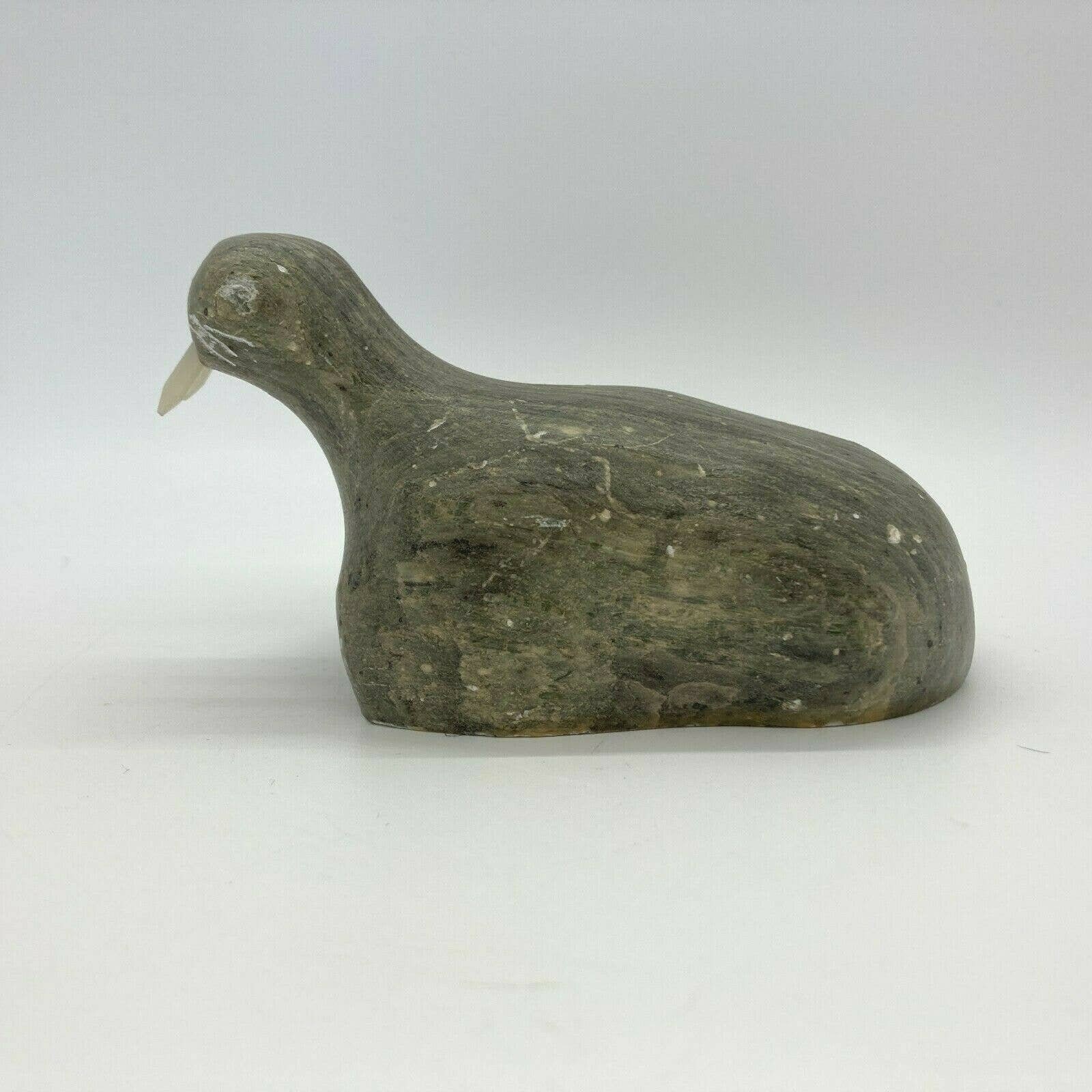 Soapstone Walrus Carved Figurine Animal Signed DIMU Dietrich Etsy