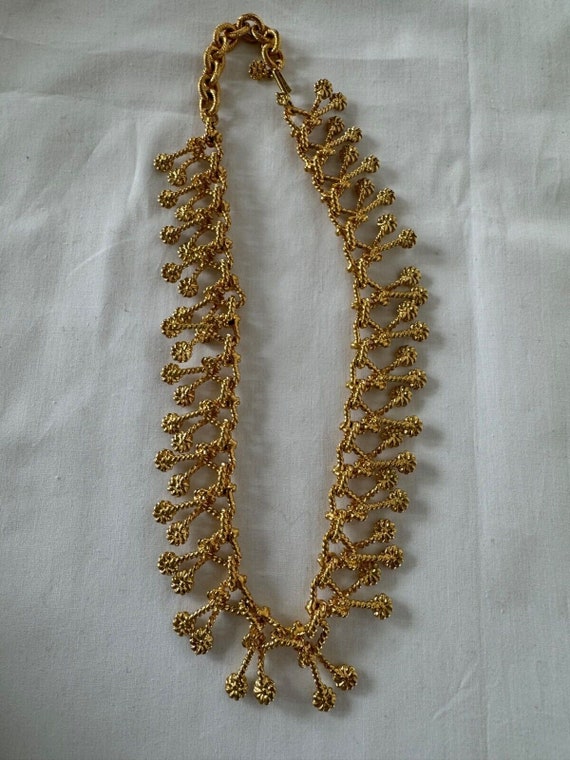 KJL Kenneth Jay Lane Gold Rope Twist Necklace Cry… - image 8