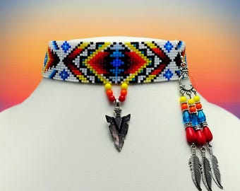 Gradient Rainbow Choker Set