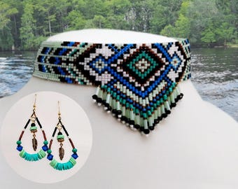 Bouncy Fringed Choker Set